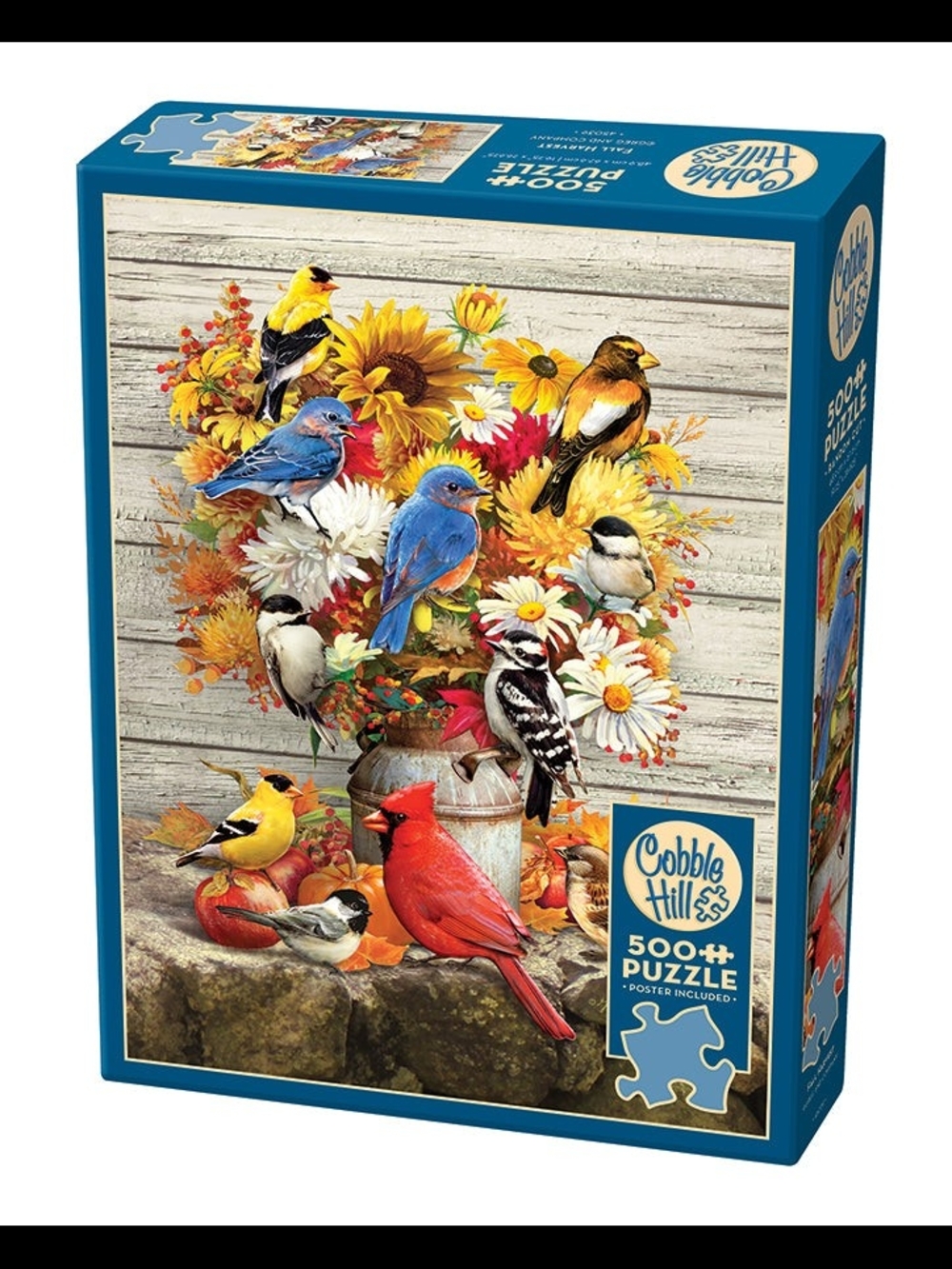 Cobble Hill Autumn Songbirds 500-Piece Puzzle - - Picture 5 of 7